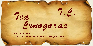 Tea Crnogorac vizit kartica